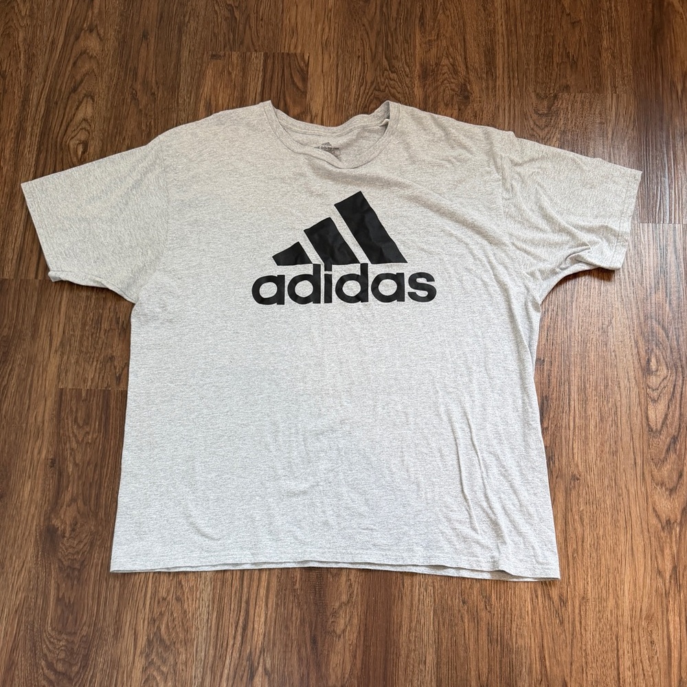 Adidas Light Gray Men's Short Sleeve Tee